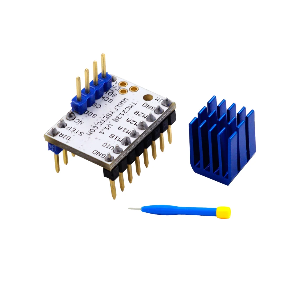 5X TMC2130 V1.1 для SPI функция Stepstick шаговый двигатель драйвер с теплоотвода ультра-бесшумный против TMC2100 TMC2208 TMC2130 V1.0