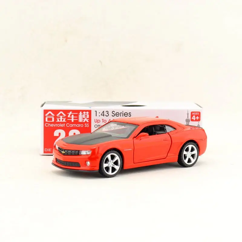 Коробка Подарочная модель, высокая имитация 1:43 сплава оттягивать назад Chevrolet Camaro модели автомобилей, оригинальная упаковка, игрушек