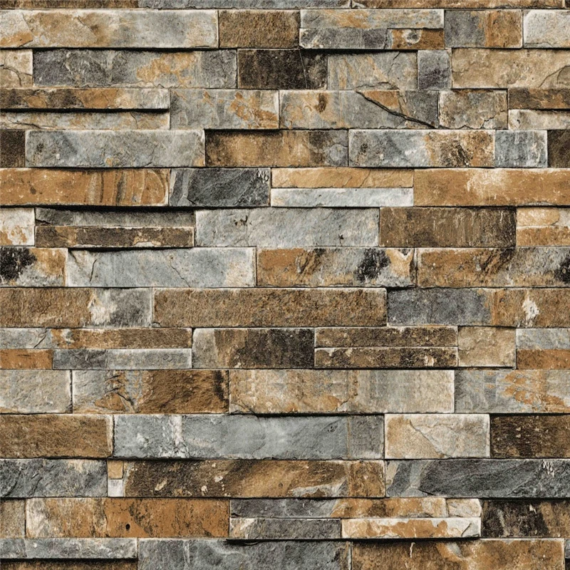 wellyu Imitation brick pattern rock tv background wall paper culture Chinese style retro shop decoration wallpapers | Обустройство