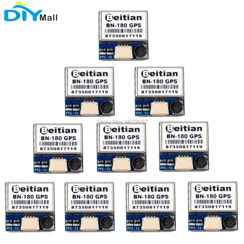10 шт./лот Beitian BN 180 GPS модуль UART TTL двойная ГЛОНАСС пассивная антенна для самолета CC3D