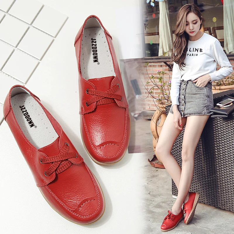 Женские балетки на плоской подошве из натуральной кожи мокасины белого цвета для