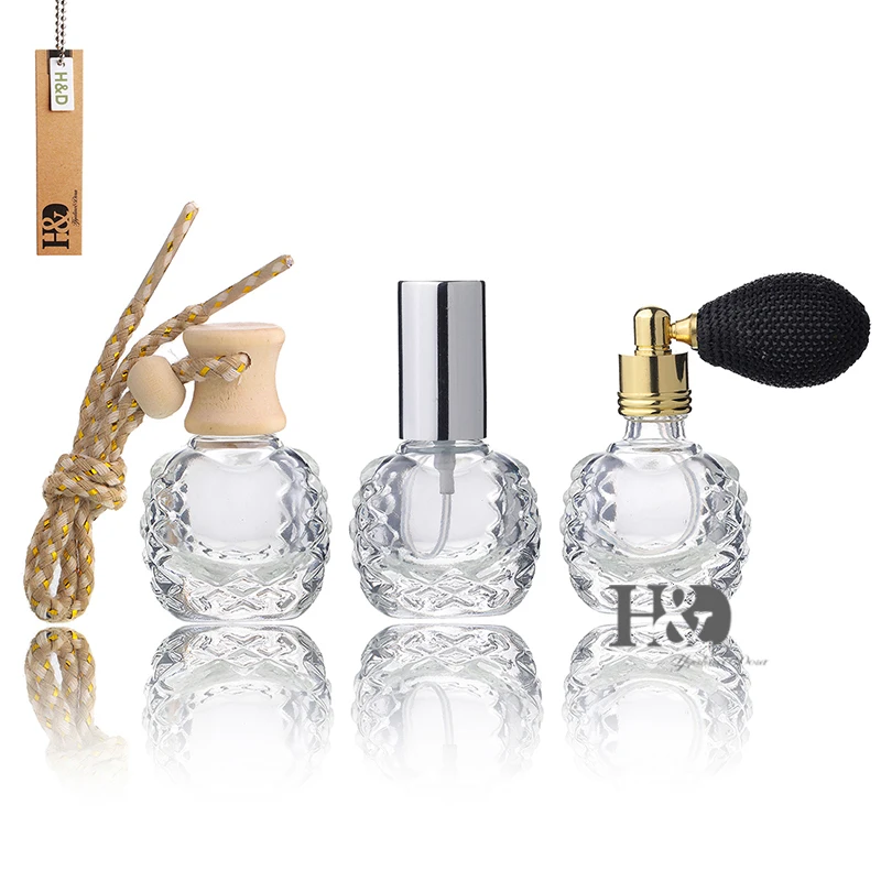 3 шт./лот 7 мл алмазные Женские флаконы для духов автомобильные Висячие