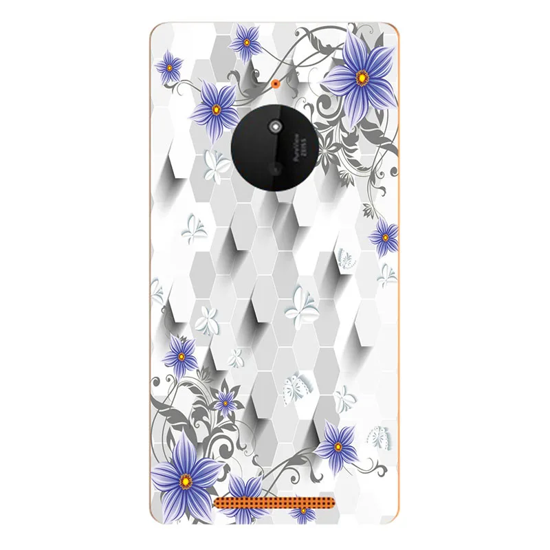 Чехол для Nokia Lumia 830 модная задняя крышка с цветочным рисунком жесткие чехлы