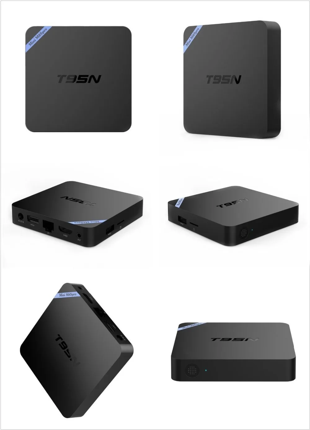 Mini T95M M8S Pro Android TV BOX1G/2G/ 8G Amlogic S905 Quad Core 6 0 поддержка HDMI 2 4 ггц wi fi потоковый