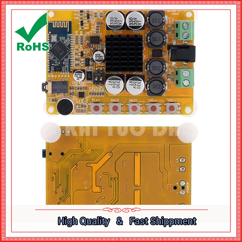 TDA7492 Bluetooth-совместимая Плата усилителя мощности 4 0 2*50 Вт Цифровой усилитель