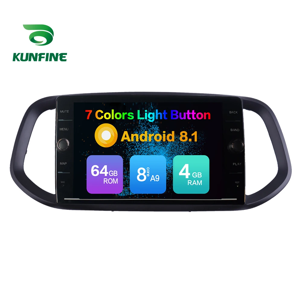 Восьмиядерный ПЗУ 64 ГБ Android 8 1 автомобильный DVD GPS навигационный плеер Deckless стерео