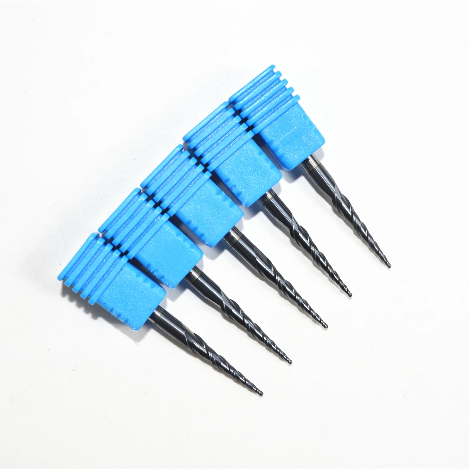Бесплатная shipping-5PCS R0.5 * D4 20 5 50L HRC55 твердосплавные конусные концевые фрезы с