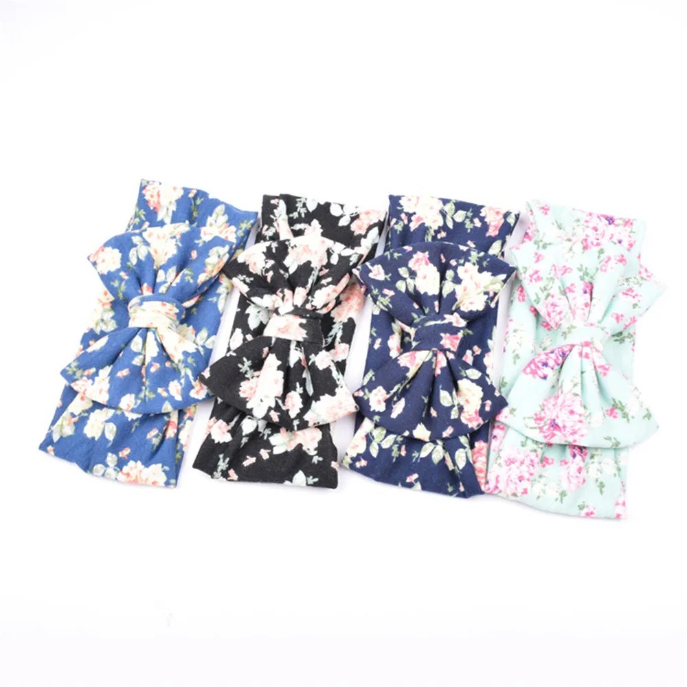 

20pcs/lot Sweet Bows Headbands For New girls Top Quality Headwear For Kids floral headband