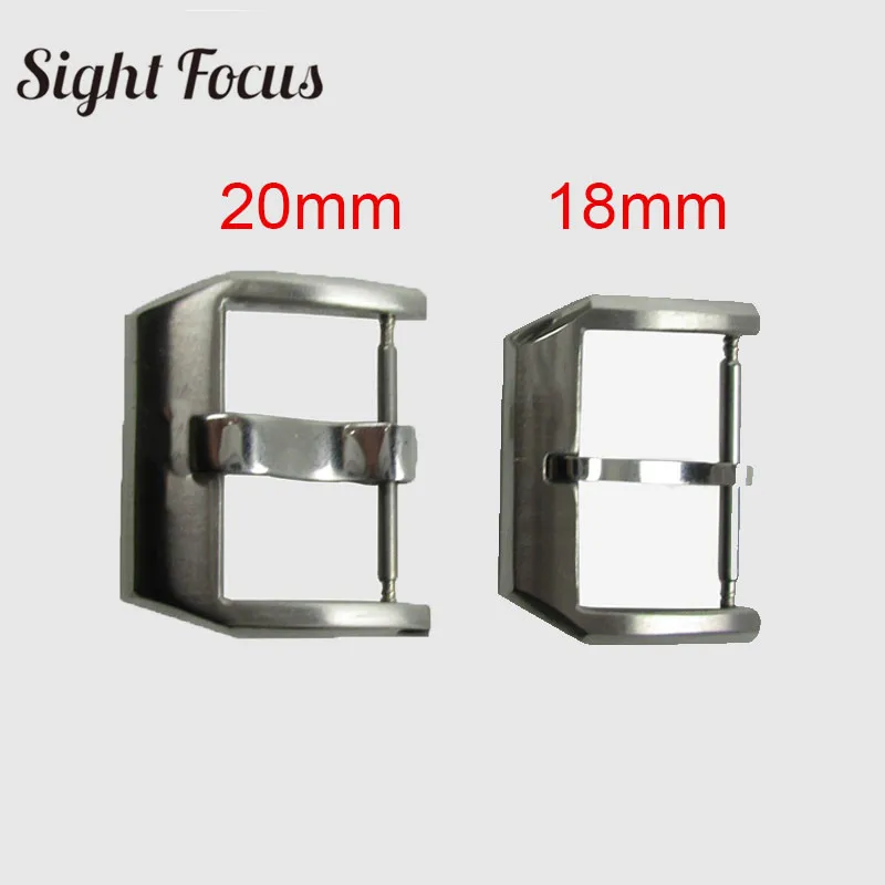 18mm 20mm Tang Buckle Clasp For IWC Big Pilot Watch Strap Silver for Leather Band Parts Straps | Наручные часы