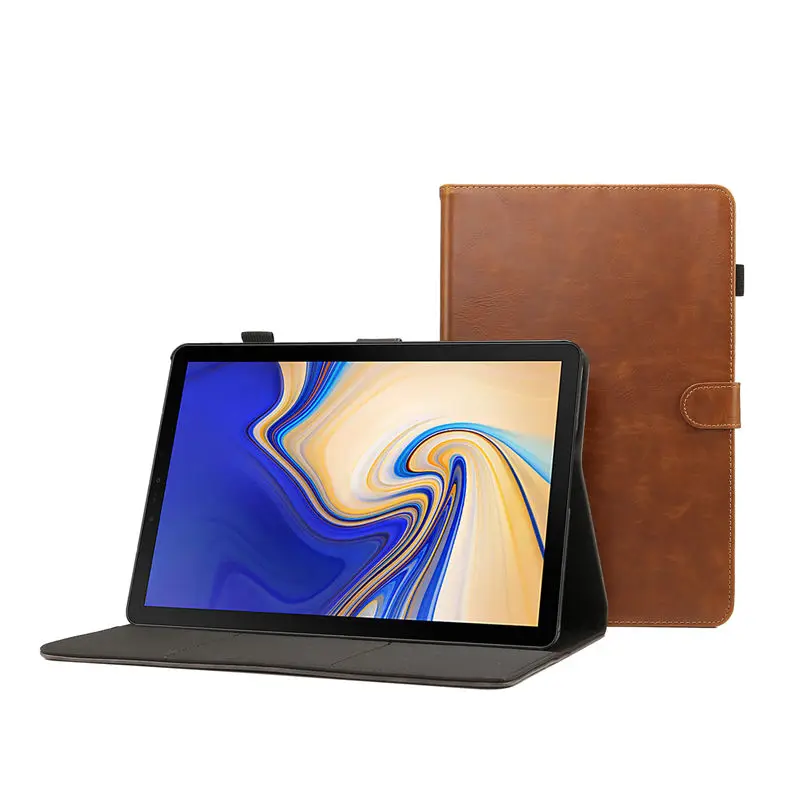 Роскошный чехол для samsung Galaxy Tab S4, 10,5 дюймов, T830 T835, SM-T830, чехол для SM-T835, чехол для планшета, чехол-подставка из искусственной кожи+ пленка+ ручка