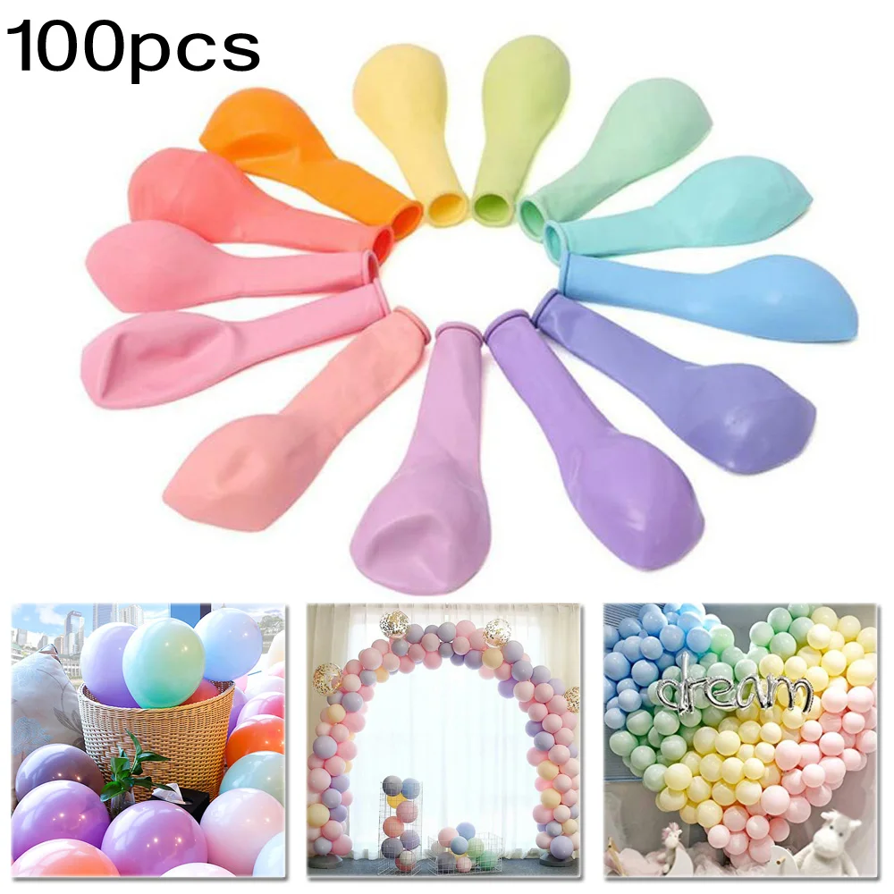 100 шт./лот 10 дюймов 2 наземные латексные гелиевые цветные шары маркарон Арка