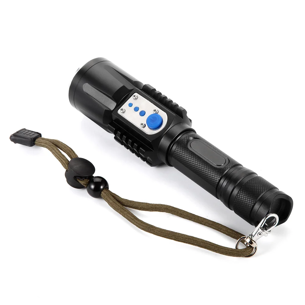 Новый светодиодный XM-L T6 USB Перезаряжаемый Фонарь 18650 уличный водонепроницаемый