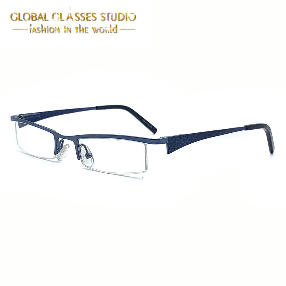 

300 New Fashion Small Face Blue Stainless Steel Boy or Girl Eyeglasses