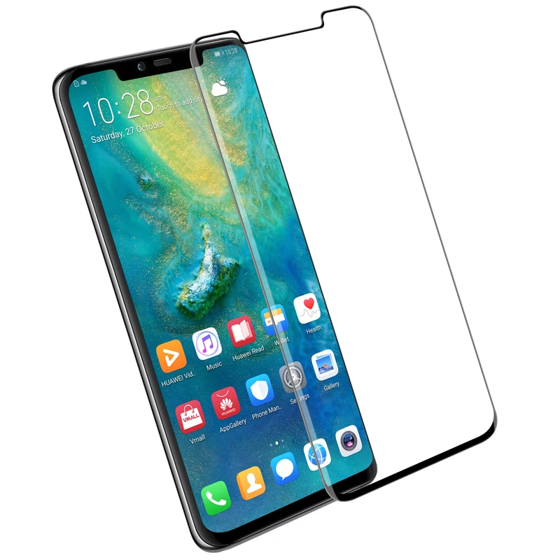 Черный Nillkin полное клеевое стекло для huawei mate 20 Pro Защитная пленка для экрана закаленное стекло 9D 9H безопасные инструменты для бесплатной установки - Цвет: Черный