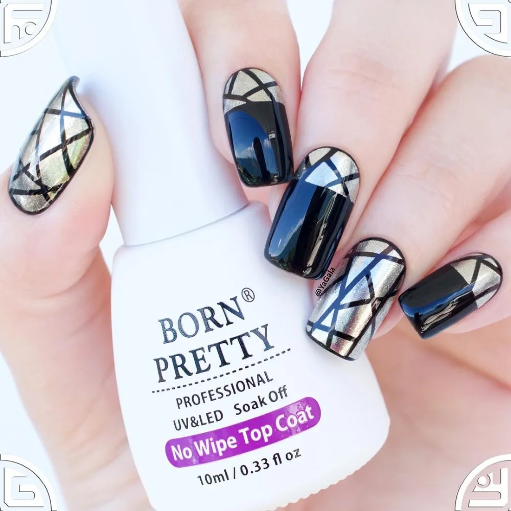 BORN PRETTY Серебряный зеркальный блестящий порошок блестящие украшения для ногтей хромированный Пигмент Блеск для ногтей пыль блестит Nailart лак для ногтей УФ-гель