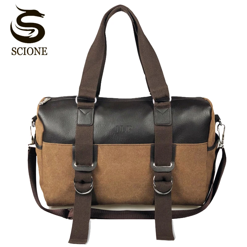 Популярный мужской повседневный портфель деловая сумка на плечо холщовые сумки