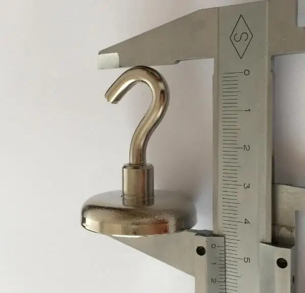 Монтажный магнит dia36мм магнитные горшки с крюком Вертикальная тяговая сила 41кг