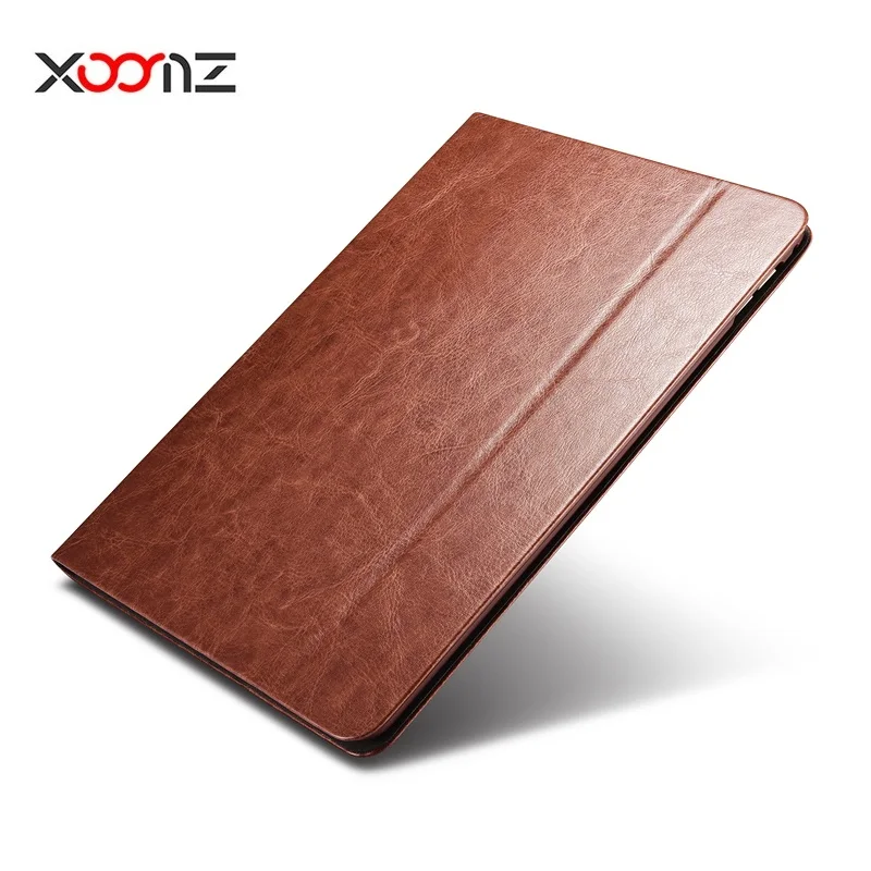 

XOOMZ Fashion Retro Business PU Leather Foldable Stand Smart Protective Case Cover For Apple iPad Air2 9.7"Shockproof Case Shell