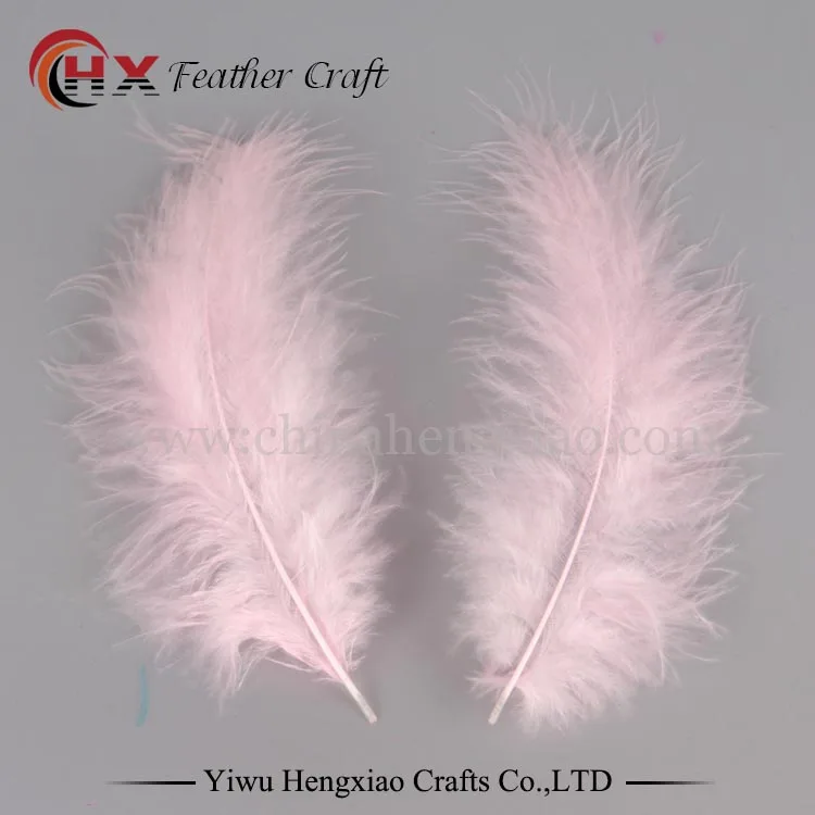pink Фабрика 100 шт 4-6 дюймов 10-15 см куриные пары перья индейки Марабу для карнавала DIY Перья Ремесло - Цвет: pink