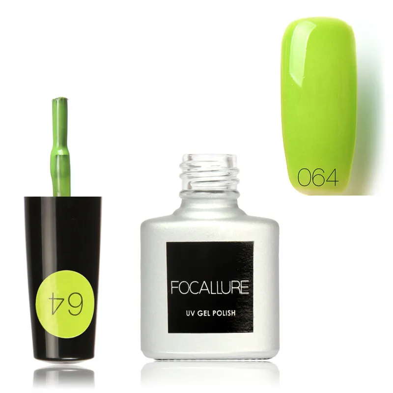 064 FOCALLURE, новинка, 7 мл, Гель-лак для ногтей, отмачивается, лак для ногтей, Гель-лак для ногтей, ультрафиолетовая лампа для маникюра, гель для ногтей - Цвет: 064