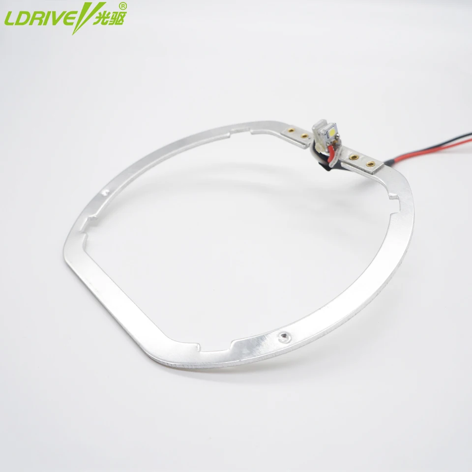 LDRIVE Car Light Guide Angel Eyes 2pc/lot 120MM Ultra Bright LED Headlight ring for BMW Audi Kia Universal | Автомобили и