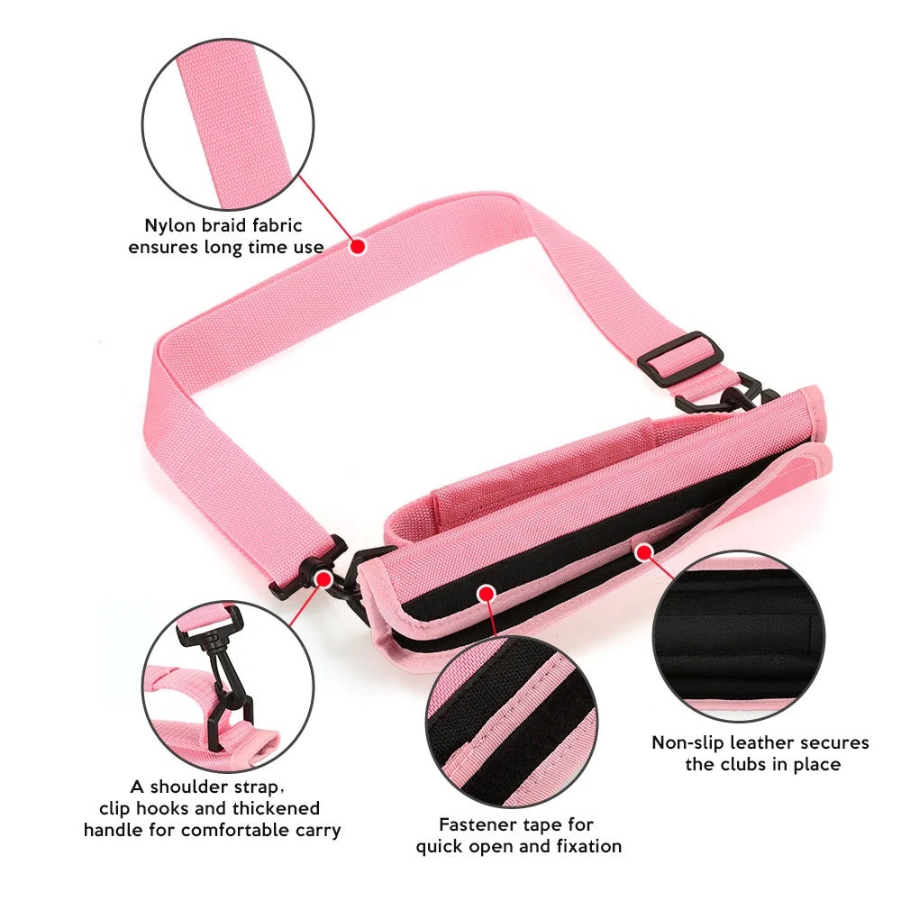 Переносная сумка переноска GONKUX для гольфа легкая нейлоновая клуба рукава с