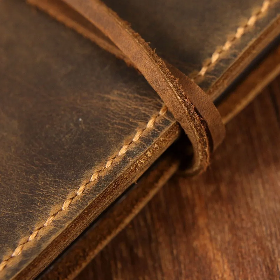 Персонализированный кожаный чехол-кошелек для iPhone XS Max/Винтажный потертый чехол