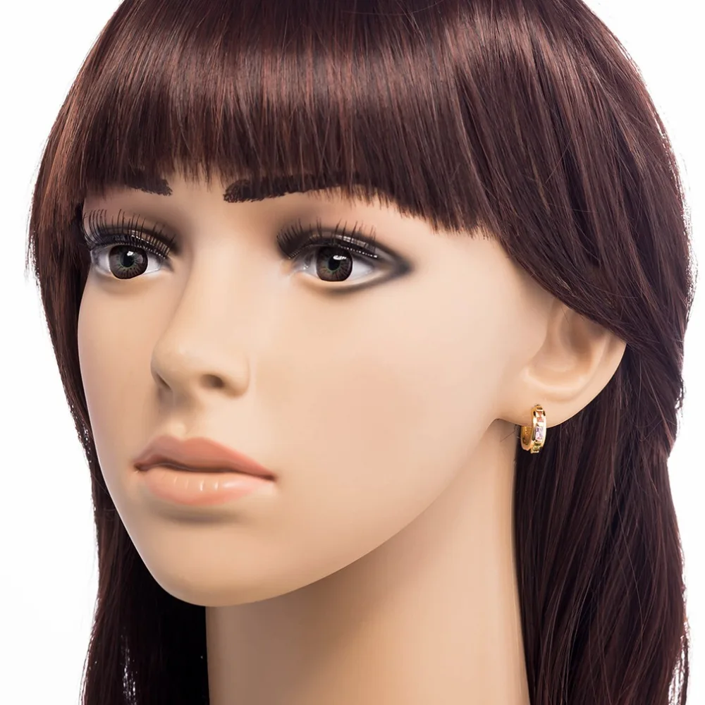 Женские Новые Модные Разноцветные серьги из бамбука с фианитами и стразами