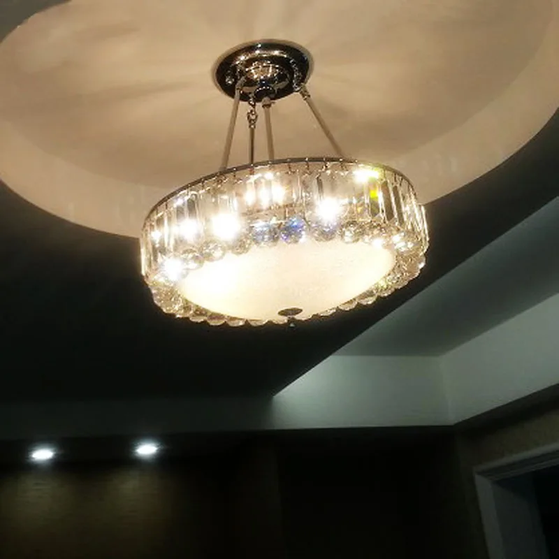 Хрустальная люстра для ресторана современная простая Минималистичная круглая