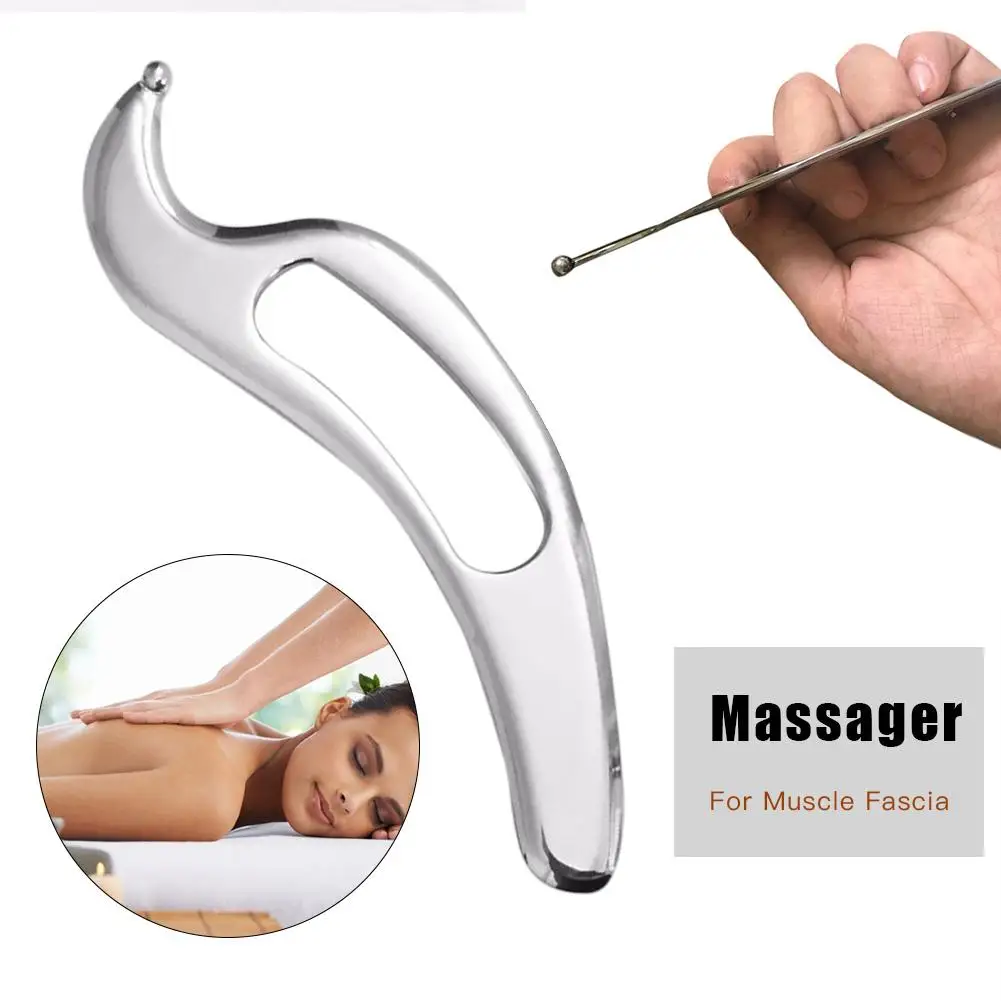 Нержавеющая сталь скребок массаж мышц лицевой панели лист физического