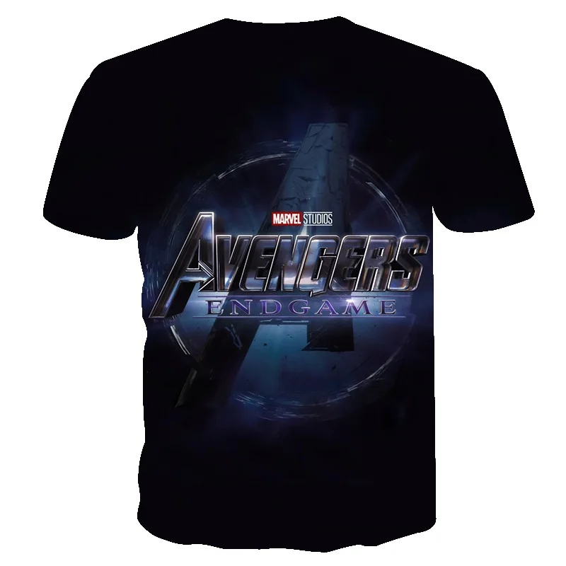 Новинка года Marvel Мстители 4 финал Футболка 3d печать супергерой Америка футболка Косплей Футболка Мужская Новая летняя модная футболка
