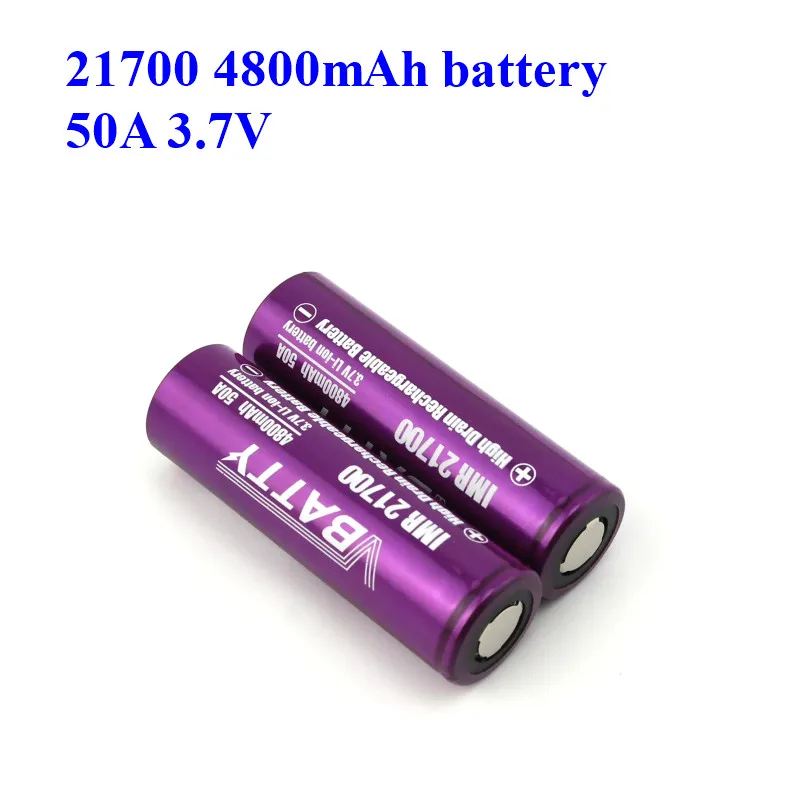 Горячая аккумулятор 21700 4800mah литиевая батарея 3,7 V 50A для электроинструментов/электронная сигарета мод дешевая цена(1 шт