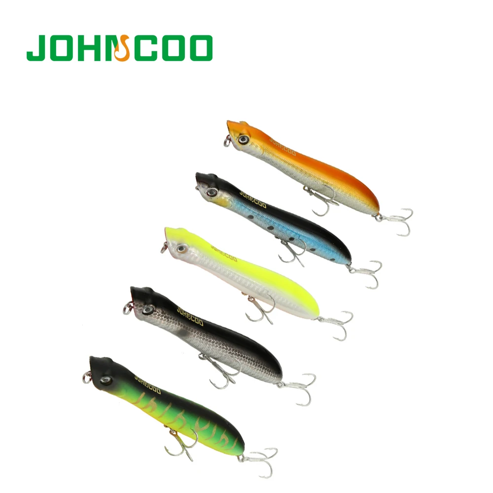 JOHNCOO 1 шт. новинка приманка для Поппера попкорна 120 мм 18 6 г Topwater Поппер рыболовная
