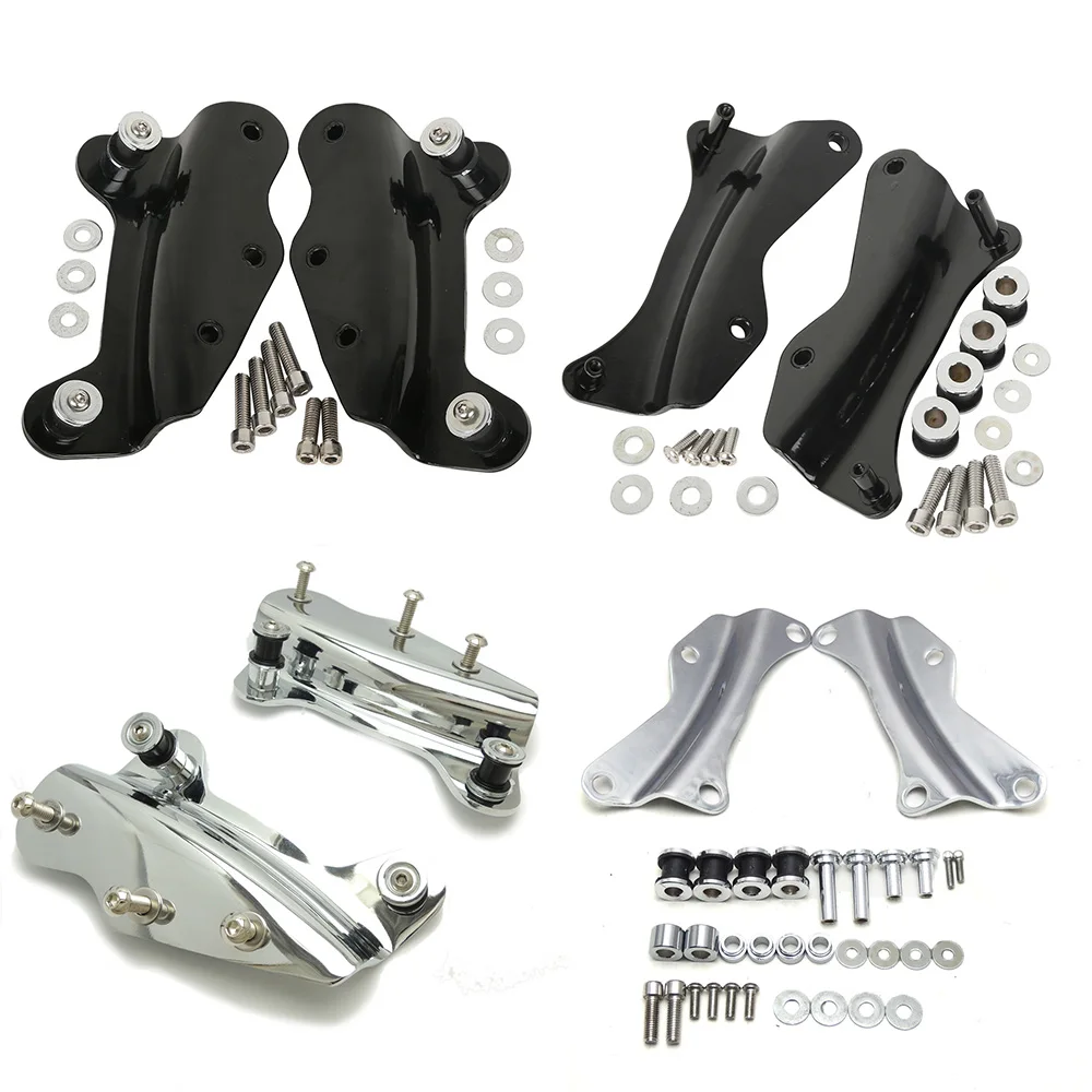 4/5 точка док аппаратные средства комплект для Harley Touring Road Street Glide Road King Electra Road Glide 2009 2010 2011 2012 2013