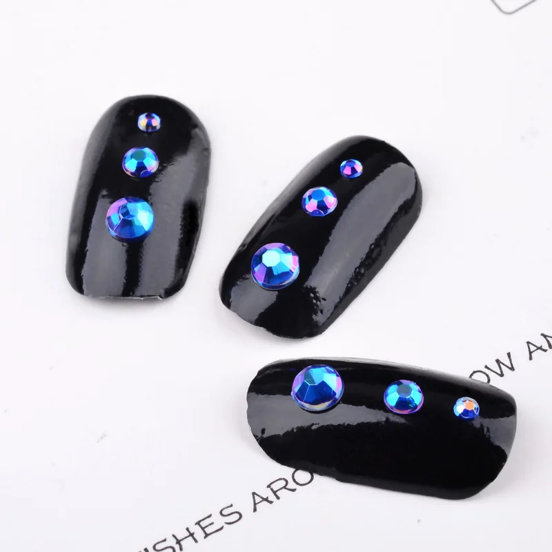 1 коробка цветные стразы для дизайна ногтей 3d маленькие блестящие Типсы