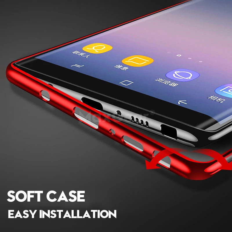 Роскошный прозрачный чехол MaxGear для Samsung Galaxy S6 S7 Edge S8 S9 S10 Plus S10E Note 8 9 | Мобильные