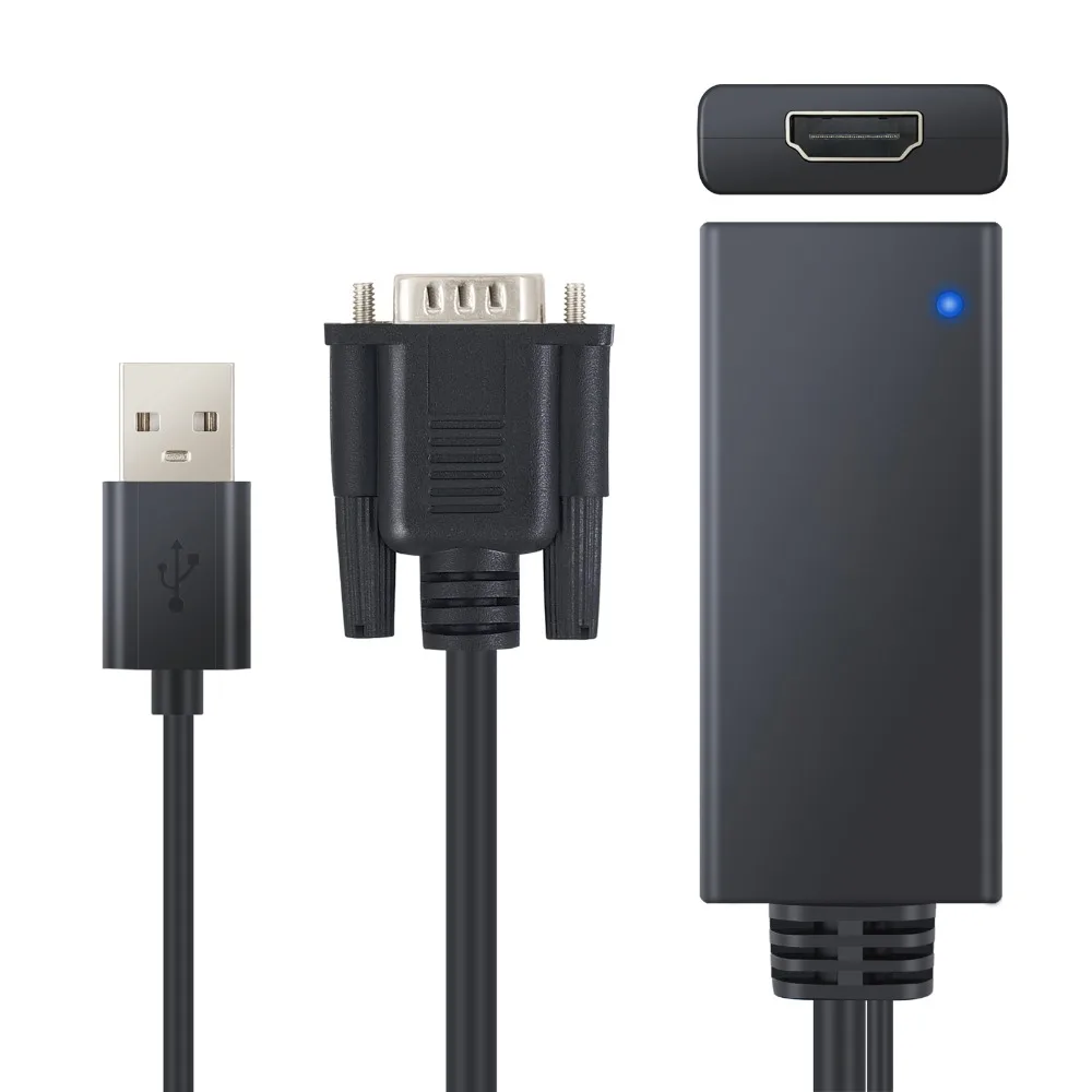 ESYNiC HD 1080 P VGA Мужской к HDMI Женский адаптер с видео аудио поддержка