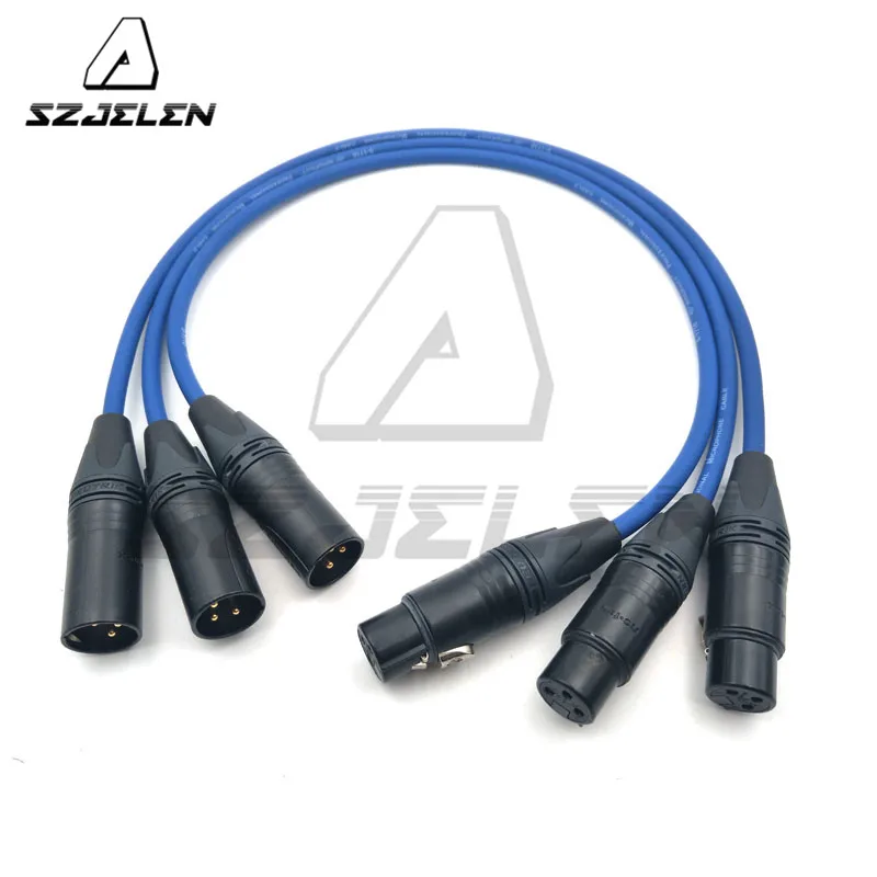3 контактный XLR кабель для NEUTRIK штекер гнездо M/F аудиокабель микрофонного микшера