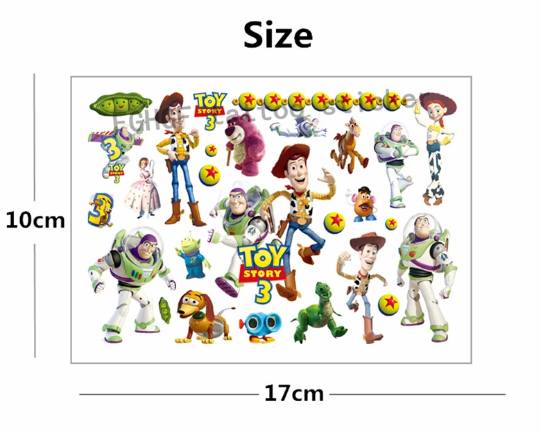 Cartoon cute Toy people Child Temporary Body Art Flash Tattoo Sticker 17*10cm Waterproof painless tattoo Free shipping | Красота и