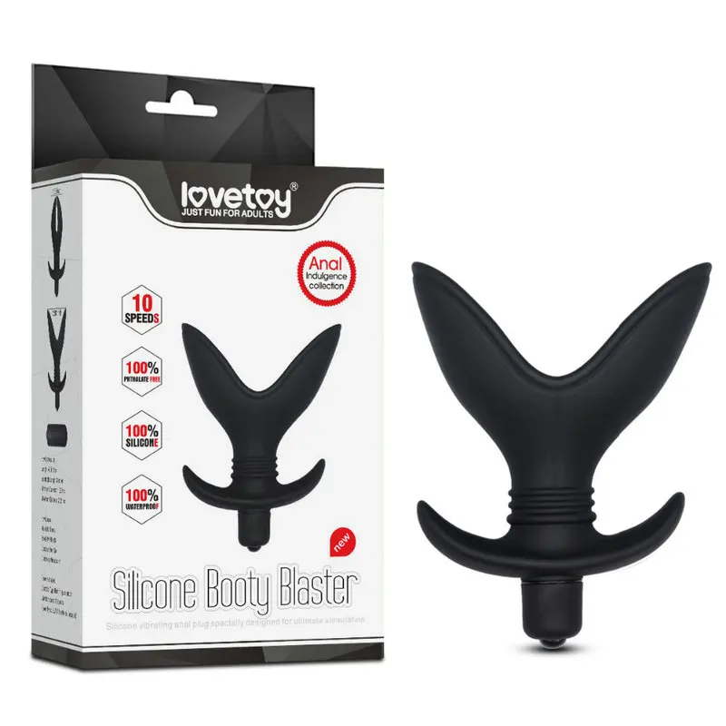 Силиконовый анальный вибратор Lovetoy 10 скоростей водонепроницаемая Анальная