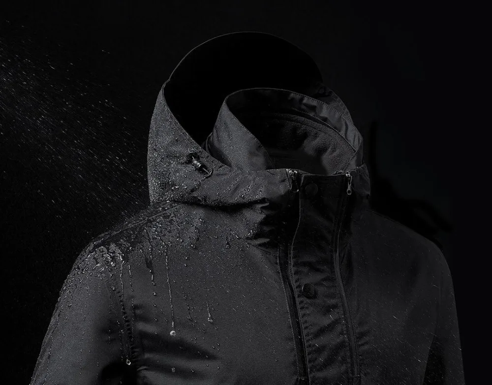 Xiaomi ULEEMARK средняя длина дорожная Куртка Съемная многофункциональная для хранения Анти-ветер водонепроницаемый Открытый скалолазание пальто Прямая поставка