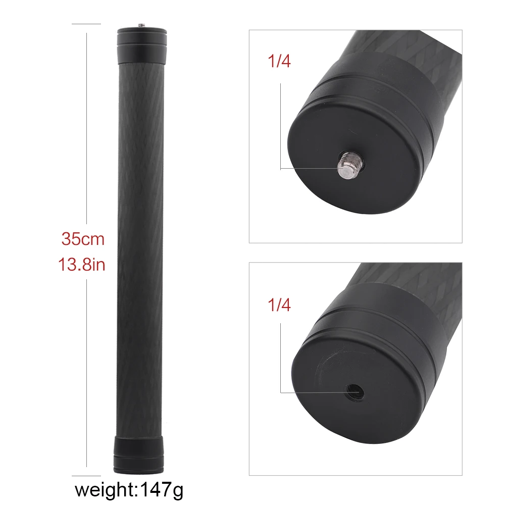 Карбоновый удлинитель для Dji Ronin-S Feiyu G5 G6 P Smooth 4 Zhiyun Crane Osmo Mobile 2 ручной карданный удлинитель