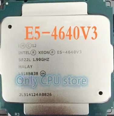 Бесплатная доставка телефон оригинальный Intel Xeon E5 4640V3 1 9 ГГц 12 ядер 30 Мб SmartCache 4640