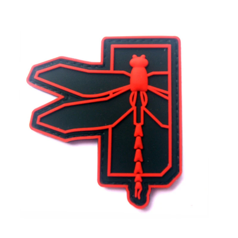 Стрекоза логотип Военная Тактическая Мораль 3D ПВХ патч значки Резиновый