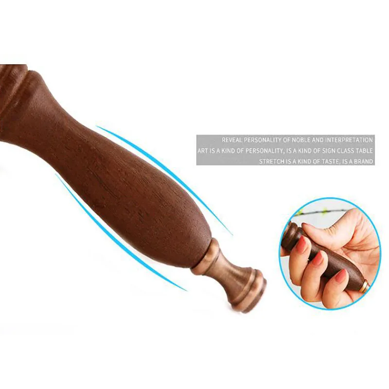 

Handheld 10X Magnified Wood Handle Magnifier Portable European Retro HD Reading Map Newspaper Jewelry Detachable Magnifier