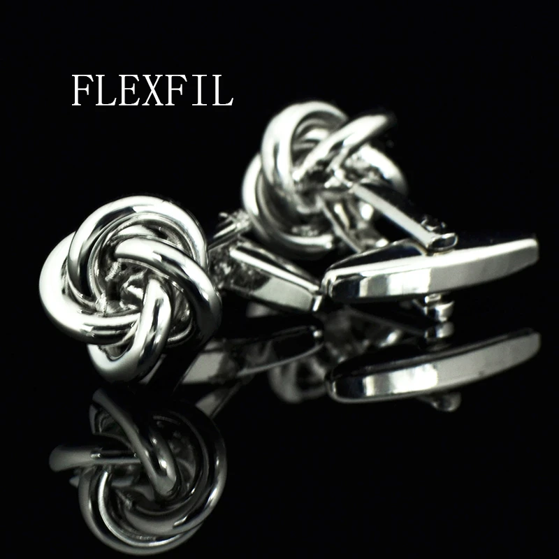 Модные ювелирные изделия FLEXFIL запонки для рубашки мужчин подарочные брендовые