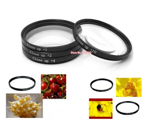 4 шт. 72 мм Макросъемка + 1 2 10 Набор фильтров для объектива SLR камеры|filter kit|lens filter kit72mm