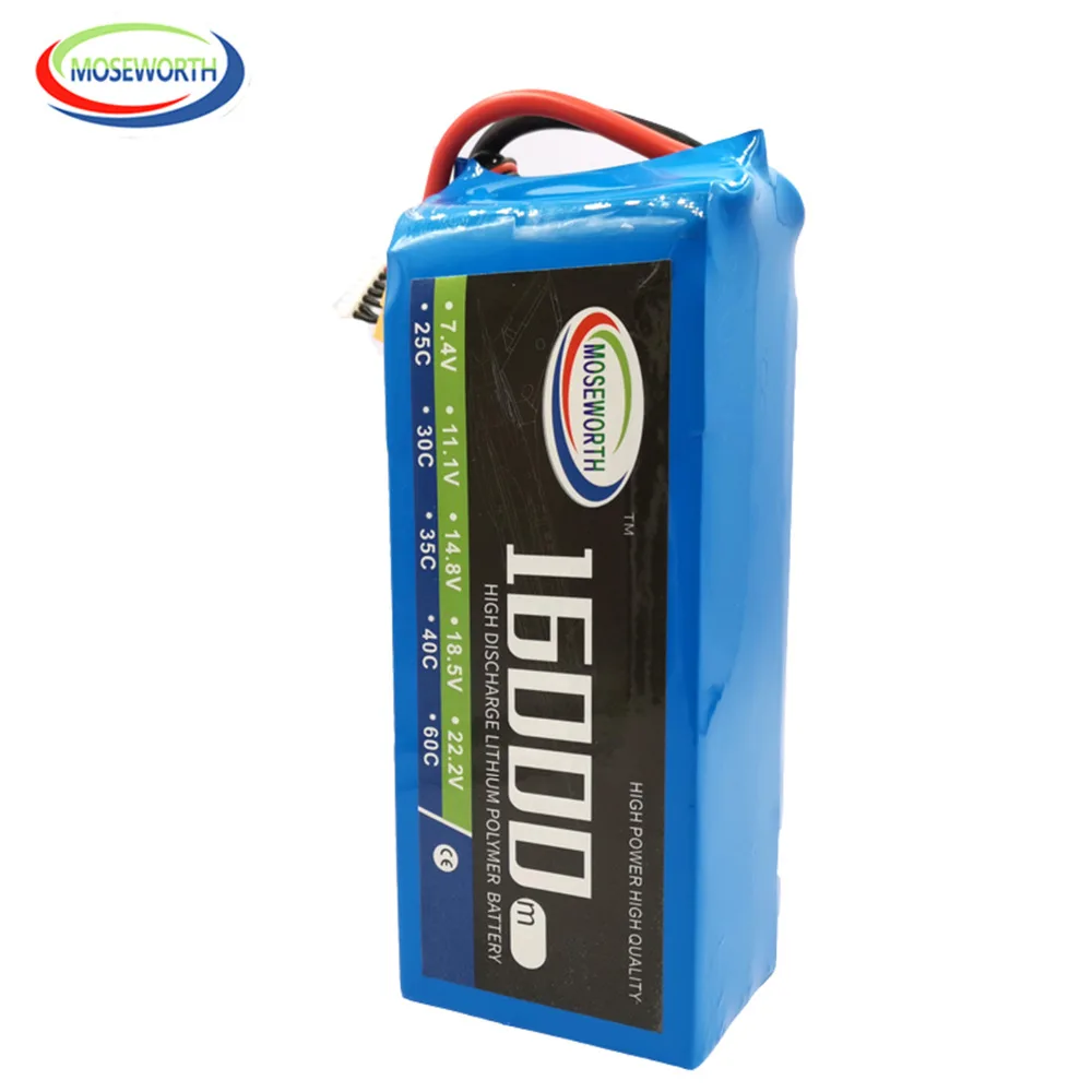 Аккумулятор LiPo 6S 22 2 в 16000 мАч 25C для радиоуправляемого вертолета дрона