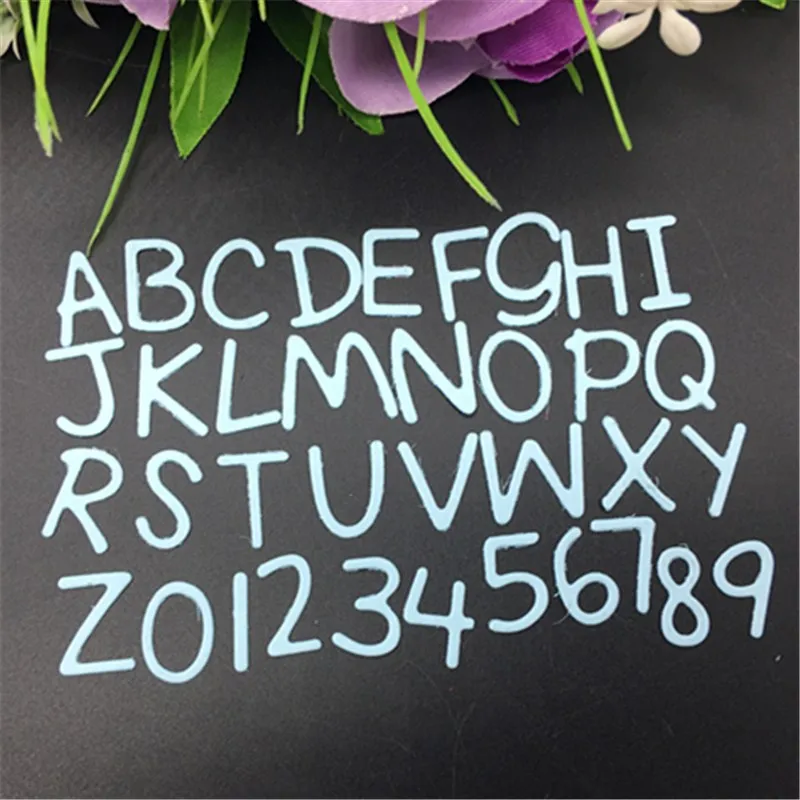 Металлические Вырубные штампы капитал Engish с буквами альбом для скрапбукинга