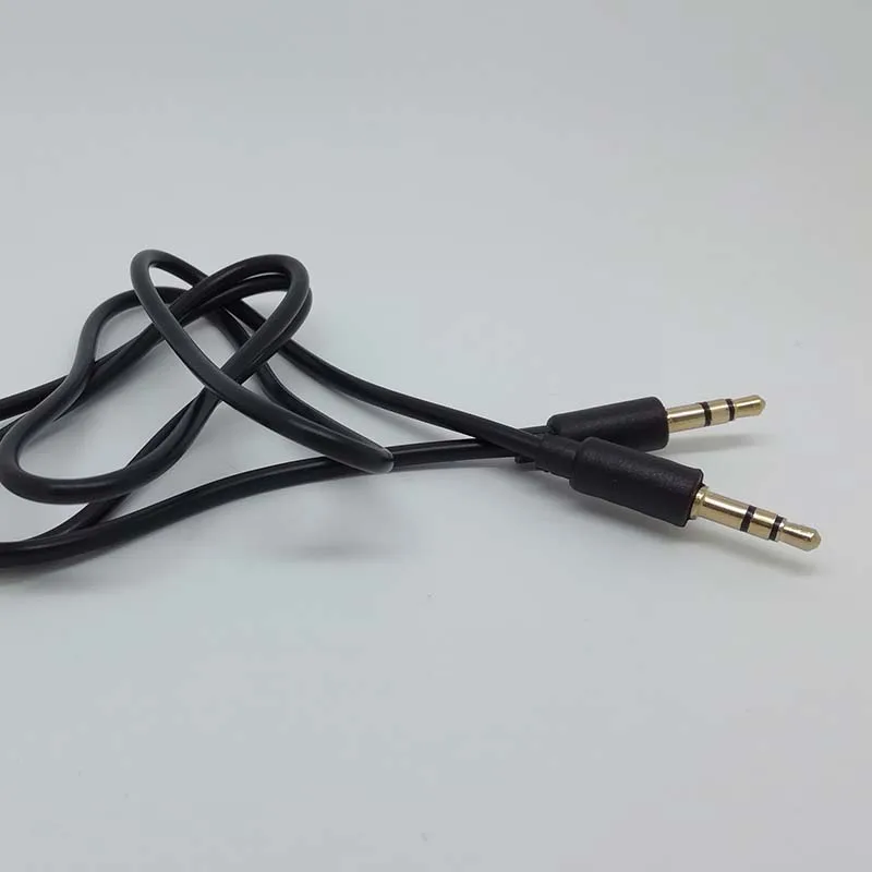 Бесплатная доставка Премиум позолоченный Aux кабель стерео аудио 3 5 мм вход штекер